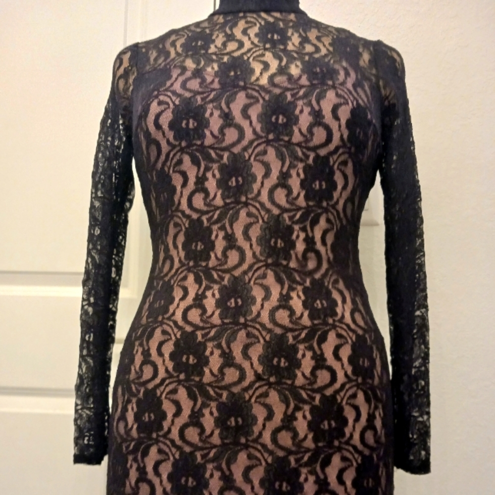 Lace black dress